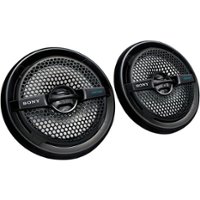 Sony - 6-1/2" 2-Way Coaxial Car/Marine Speakers with Dual Cones (Pair) - Black - Front_Zoom
