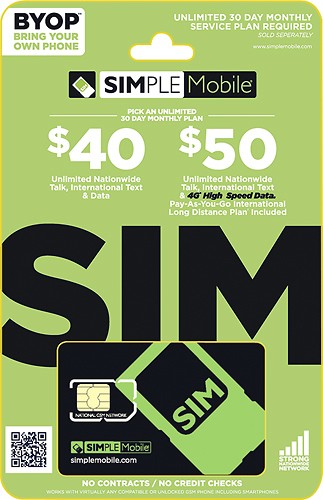  Simple Mobile - SIM Card