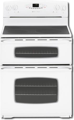 Front Standard. Maytag - 30" Self-Cleaning Freestanding Double Oven Electric Range - White.