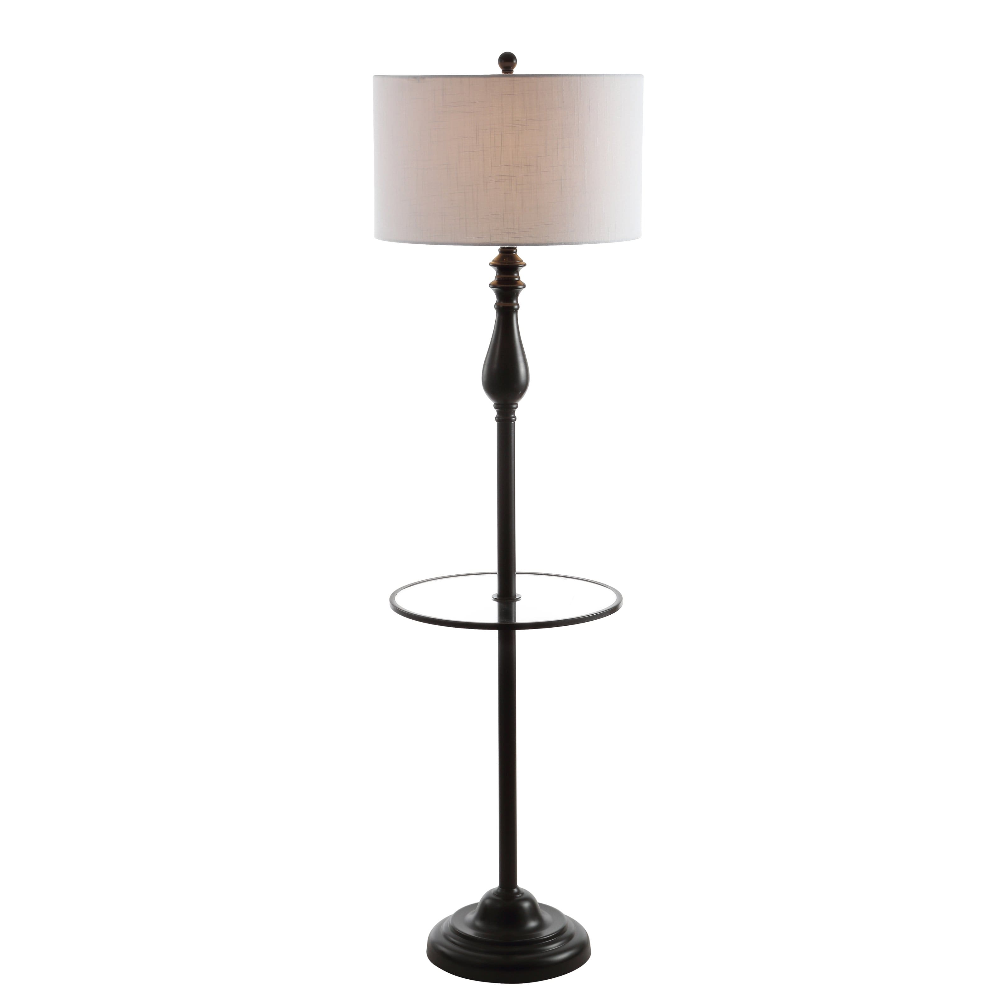 "Jonathan Y - Laine 60"" Metal/Glass LED Side Table and Floor Lamp, Oil Rubbed Bronze - Oil-Rubbed Bronze" price history on PriceWatchPro