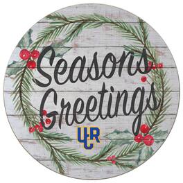 Jardine - UC Riverside Highlanders 20'' x 20'' Season's Greetings Circle - White