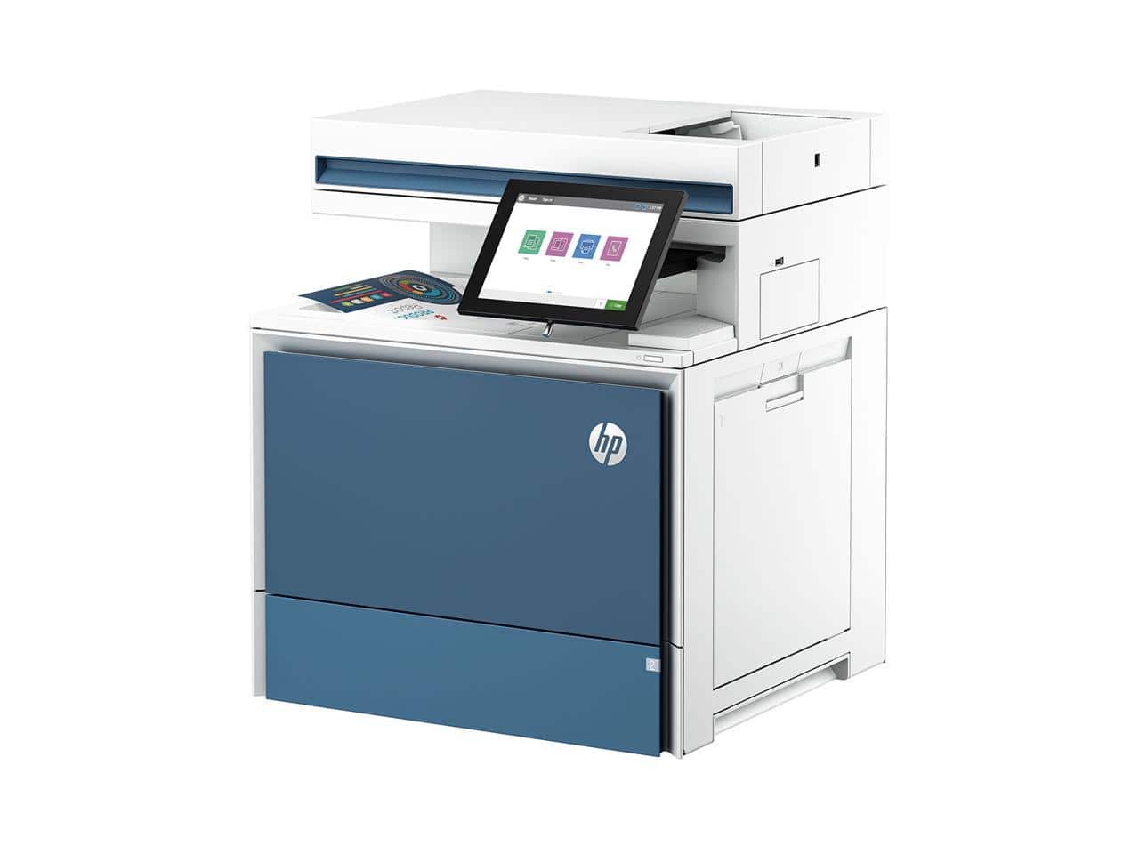 HP - LaserJet Enterprise 5800dn Color Wired Laser Multifunction Printer  6QN29A#BGJ - Blue