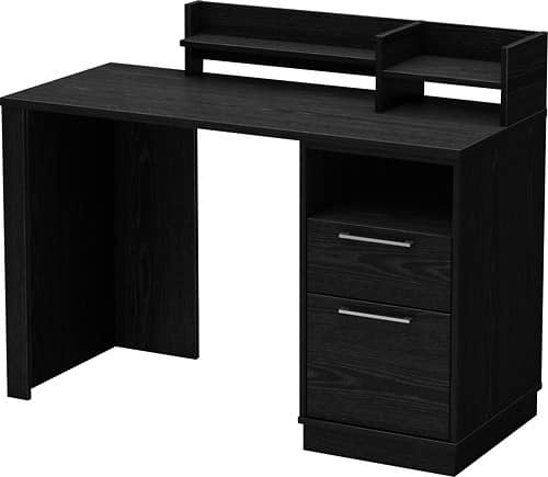  South Shore - Academic Desk - Black Oak