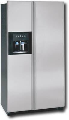 Angle Standard. Frigidaire - 23.0 Cu. Ft. Counter-Depth Side-by-Side Refrigerator - Stainless-Steel.