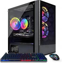 STGAubron - Gaming Desktop PC, Intel Core i5 up to 3.6G, Radeon RX 5700 8G, 16GB RAM, 512GB SSD, WiFi, BT 5.0, Win11 Home - Black
