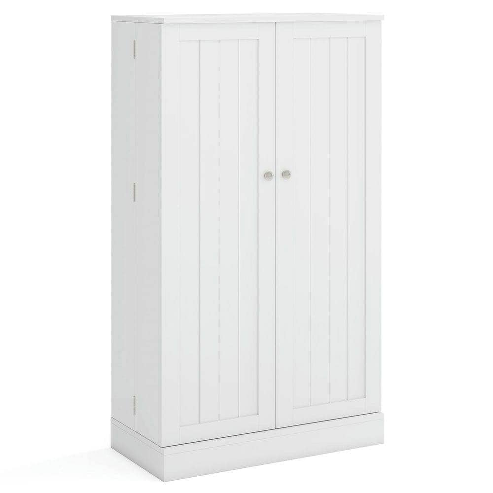 Kadyn - 41-Inch Tall Kitchen Pantry Cabinet with Doors and Adjustable Shelves - White