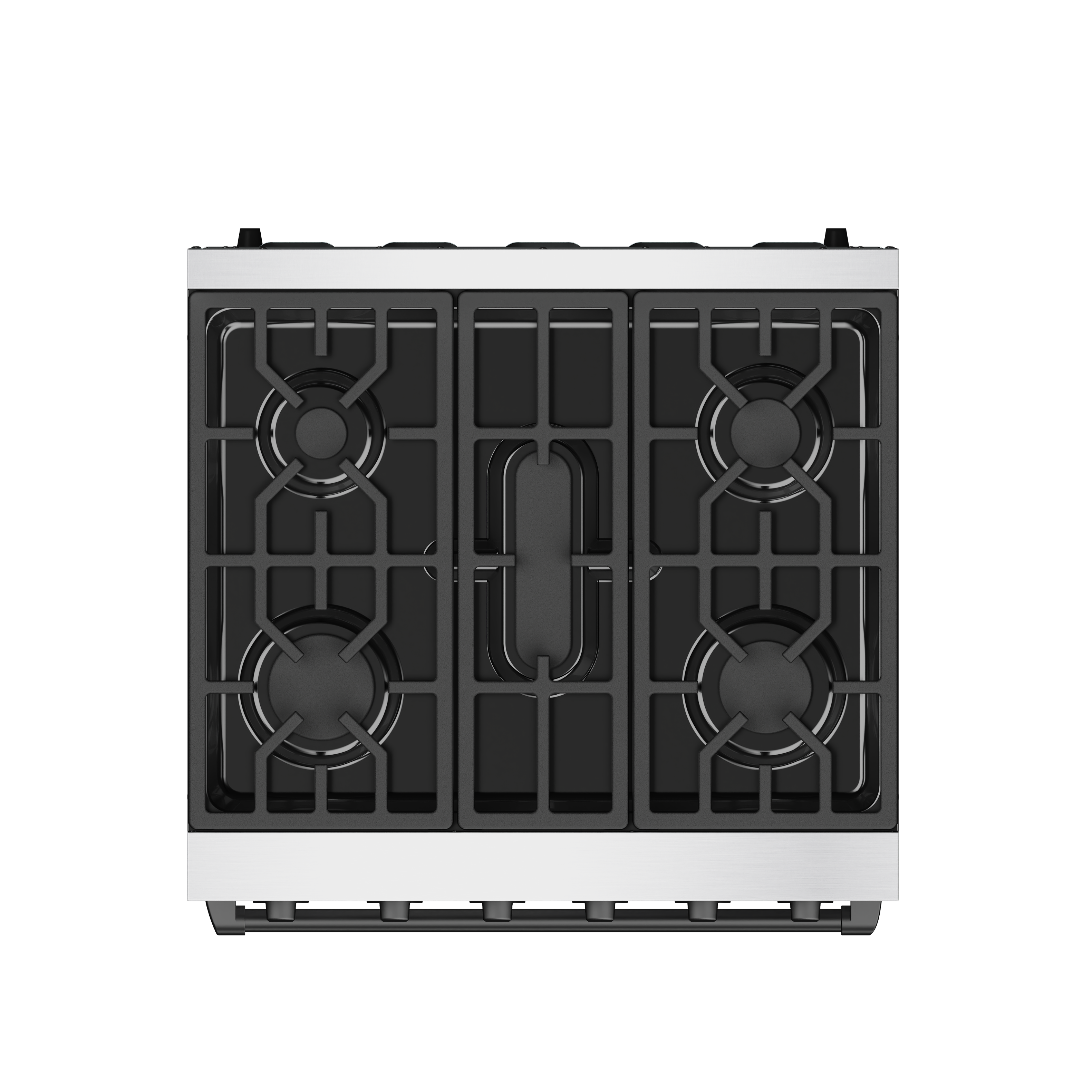 Alt View 1. Thor Kitchen - Gordon Ramsay Series by Thor Kitchen 4.55 Cu. Ft Freestanding Gas Range with Black Hardware - Stainless Steel.