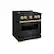 Left. ZLINE - 30 in. Wide 4 Burner Autograph Classic Dual Fuel Black Stainless Range w/ Gold Accents (CDRBZ-30-G) - Black Stainless Steel.