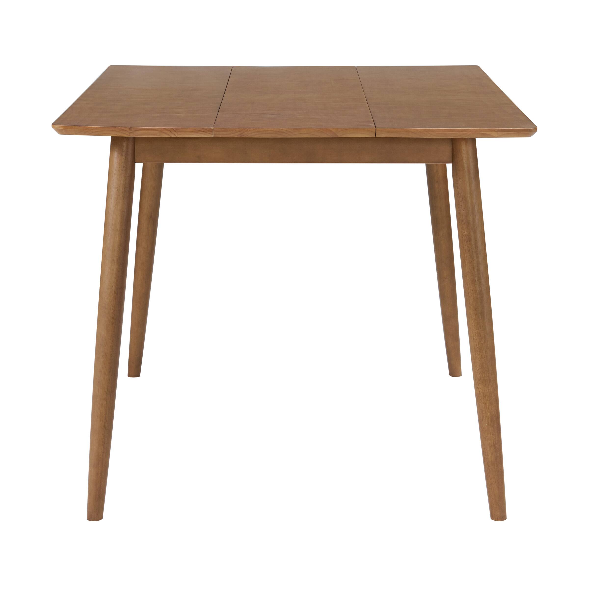 Left. Alaterre Furniture - 59 in. Wood Mid Century Modern Dining Table - Warm Pecan.