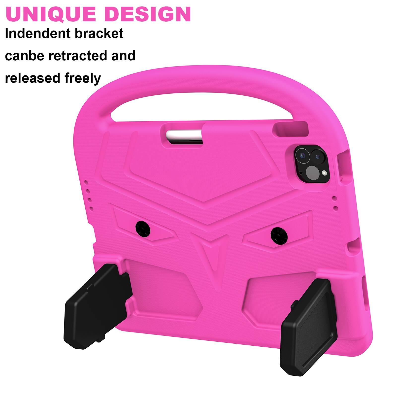 UNIQUE DESIGN  
Independent bracket  
can be retracted and released freely