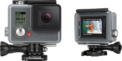 GoPro - HERO+ LCD HD Waterproof Action Camera - Angle