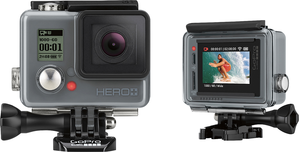 Zustand gut GoPro HERO Plus LCD Actionkamera Camcorder grau 