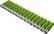 Front. Dynex™ - Rechargeable AA Batteries (16-Pack) - Green/Silver.