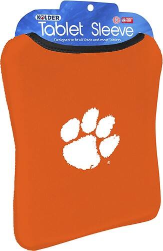 Angle Standard. Kolder - Clemson Snug Sleeve for Apple® iPad® and Most Tablets.
