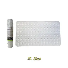 J&V TEXTILES - 30"x15" - PVC Bubble Bathtub Mat - Clear