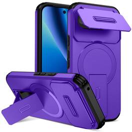 UUCOVER - Magnetic Case for Google Pixel 10A Shockproof TPU+PC Case Compatible with MagSafe Stand Sliding Camera Cover - Purple