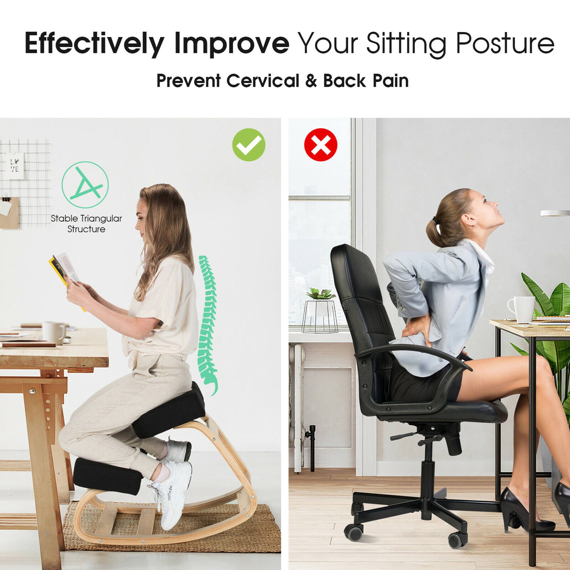 Effectively Improve Your Sitting Posture Prevent Cervical & Back Pain Stable Triangular Structure