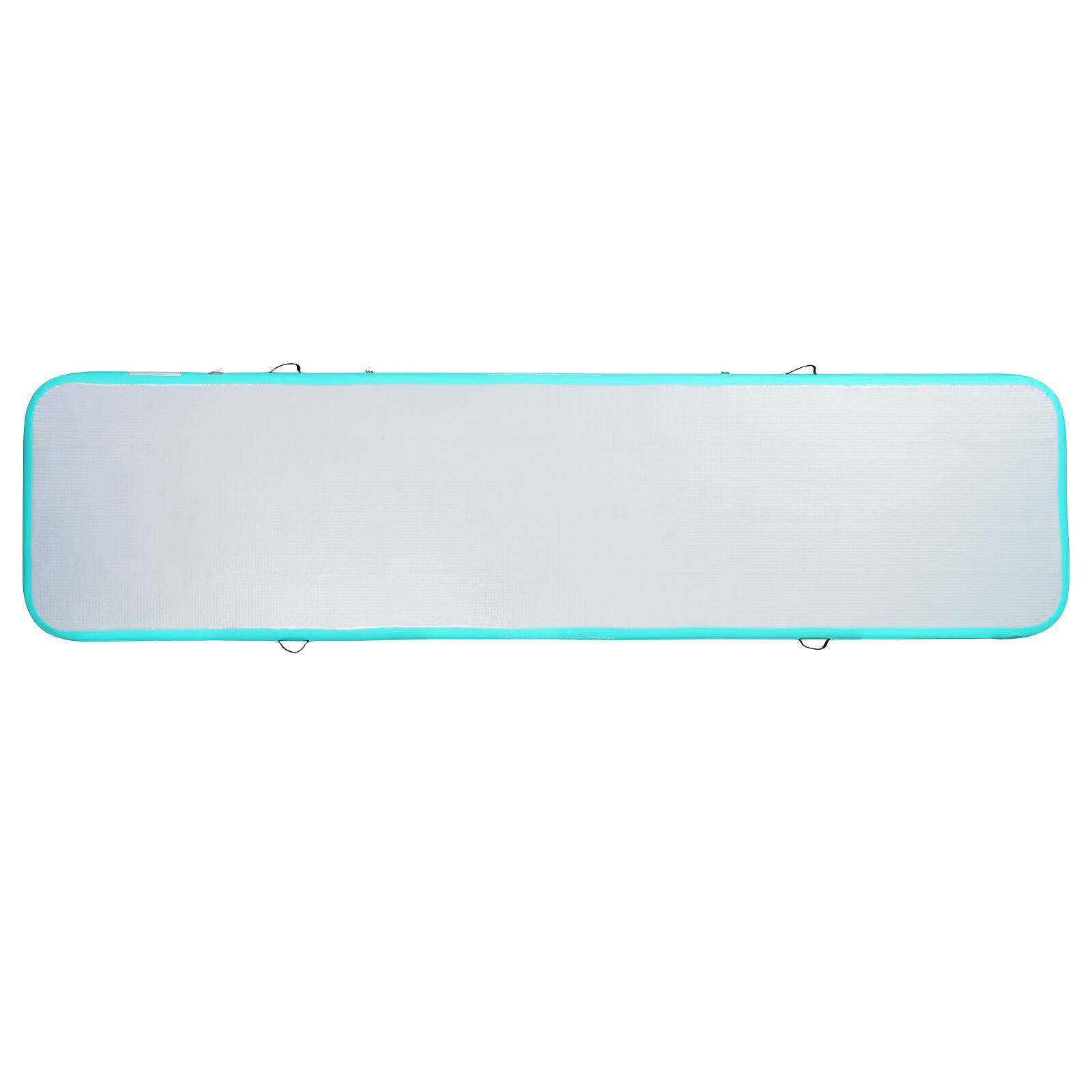 Alt View 5. VEVOR - Gymnastics Air Mat, 4 inch Thickness Inflatable Gymnastics Tumbling Mat, Tumble Track with Electric Pump - Mint.