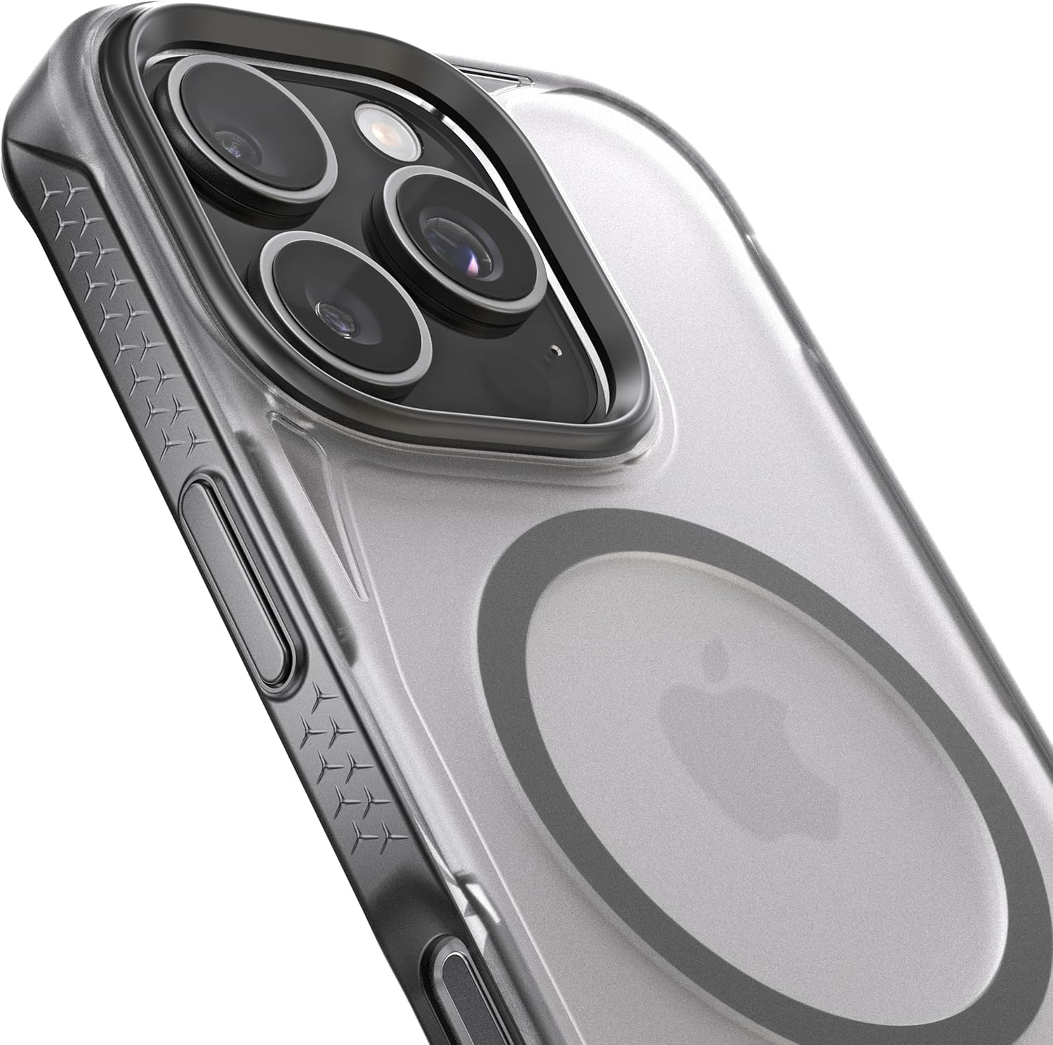 Alt View 1. Rebel - Rebel - Frosted Series GEN6 Case For Apple iPhone 16 Pro - Black/Matte Clear - Black.