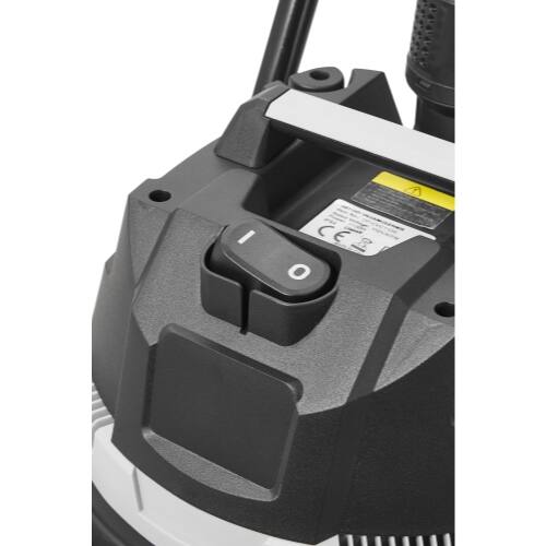 Alt View 4. Dapper Supply - 16 Gallon 4.5 Peak HP Wet Dry Vacuum Stainless Steel Tank 3 in 1 Portable Shop Vacuum with Attachments - Silver.