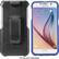 Angle. Platinum™ - Holster Case with Kickstand for Samsung Galaxy S6 Cell Phones - Victoria Blue.
