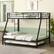 Alt View 9. Ecooso - Twin Over Full Bunk Bed with Trundle for Guest Room - Black.