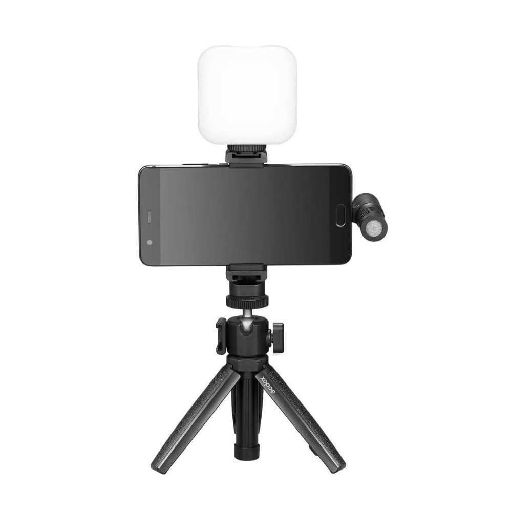 Godox - Vlogging Kit with 3.5mm Universal Edition LED6Bi Bi Color LED Video Light