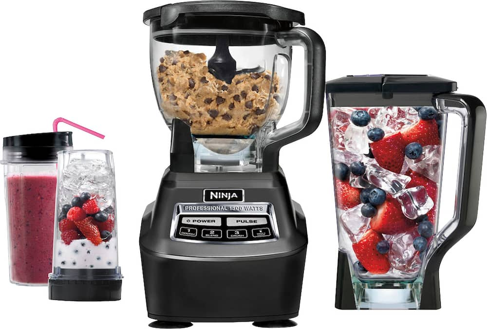 Ninja - Mega Kitchen System 72-Oz. Blender - Black - Front_Zoom