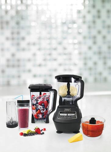 Alt View 14. Ninja - Mega Kitchen System 72-Oz. Blender - Black.