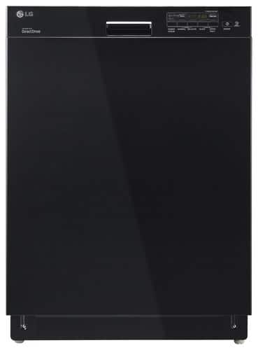 LG - 24" Built-In Dishwasher - Black-Front_Standard 