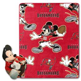 Northwest - Tampa Bay Buccaneers Mickey Hugger Pillow & Silk Touch Throw Set - Multicolor