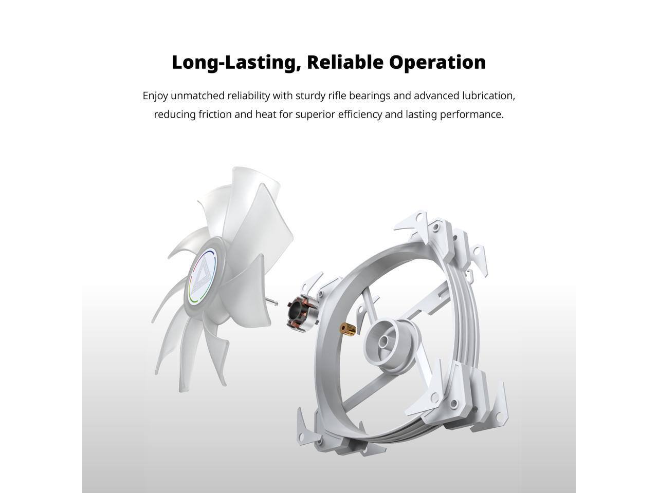 Long-Lasting, Reliable Operation

Enjoy unmatched reliability with sturdy rifle bearings and advanced lubrication, reducing friction and heat for superior efficiency and lasting performance.