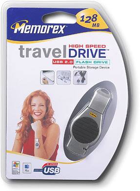 Front Standard. Memorex - 128MB USB 2.0 TravelDrive.