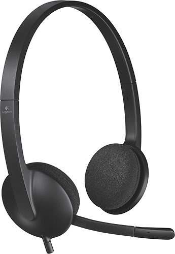 Best Buy: Logitech H340 On-Ear USB Headset Black 981-000507