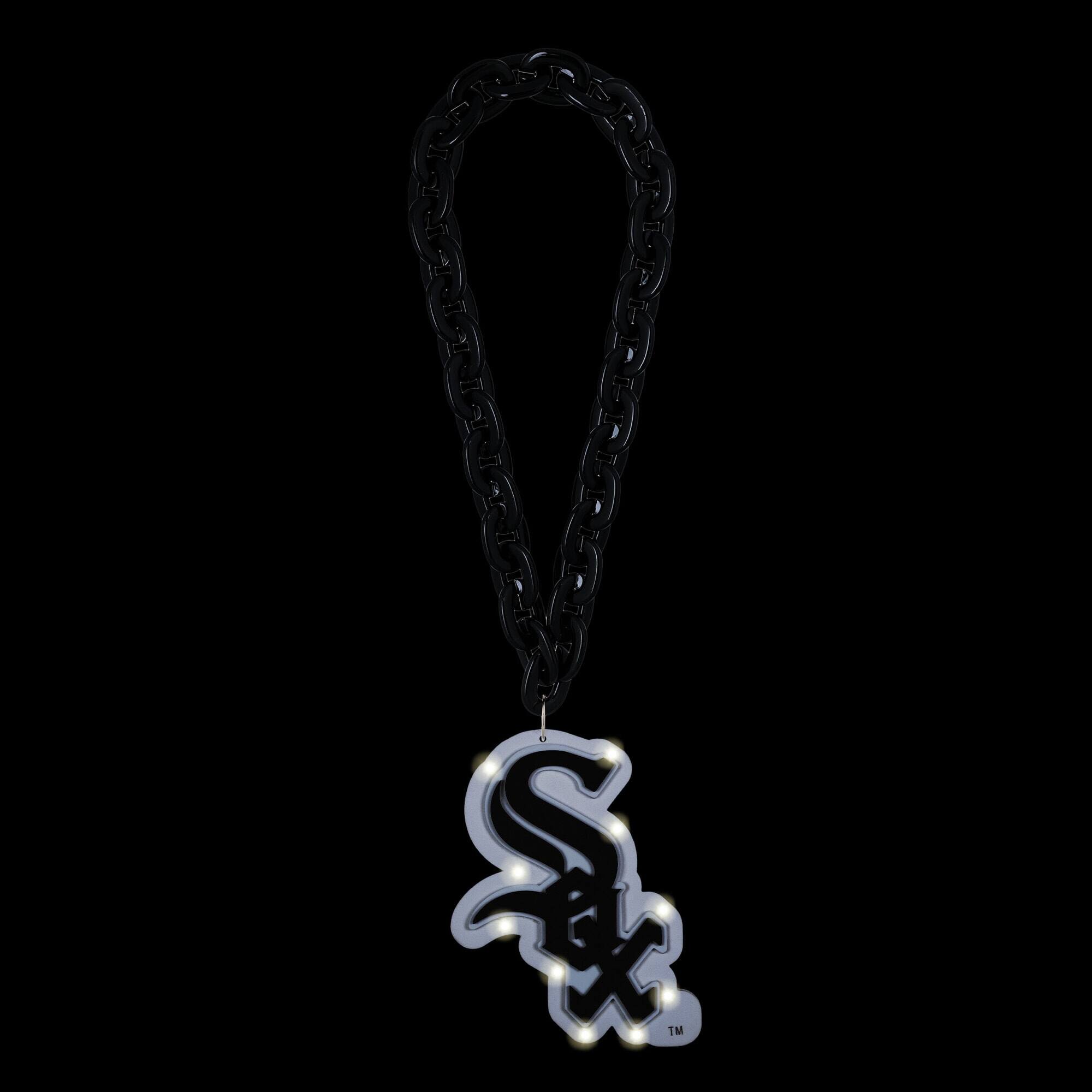 Alt View 1. FOCO - Chicago White Sox Light Up Big Logo Fan Chain - Multicolor.
