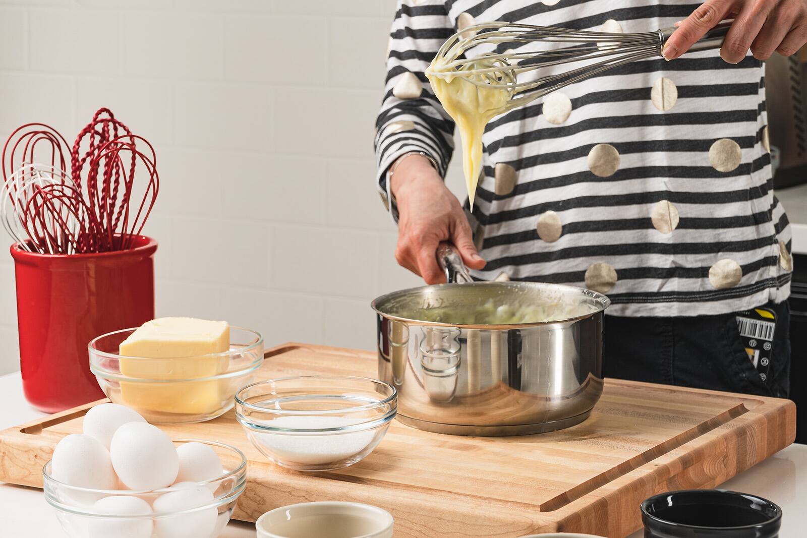 Alt View 2. Cuisipro - 12 Inch Stainless Steel Balloon Whisk Ball Solid Handle - Silver.