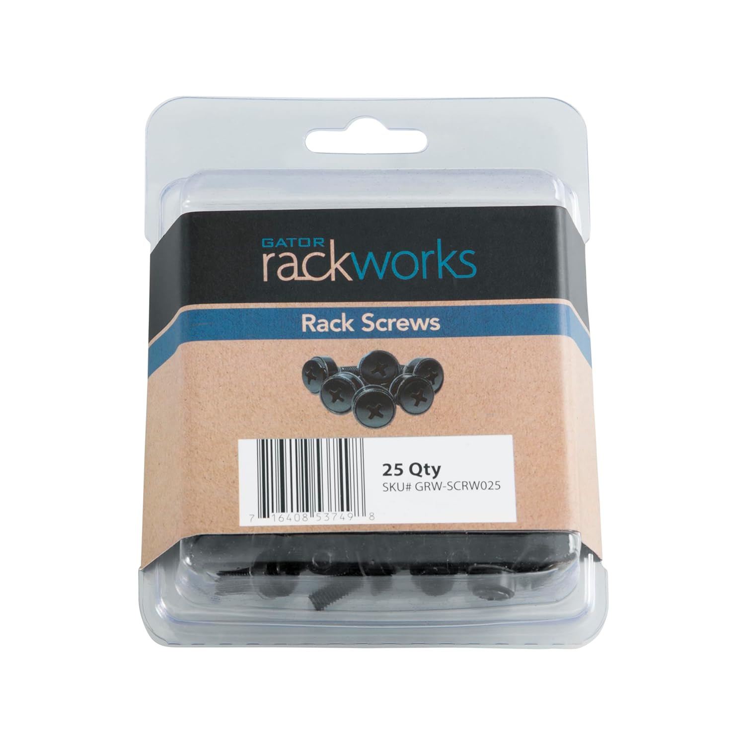 Gator 25 Pack of #10 32 x 3/4 Inch Rack Screws for Equipment Mounting ...
