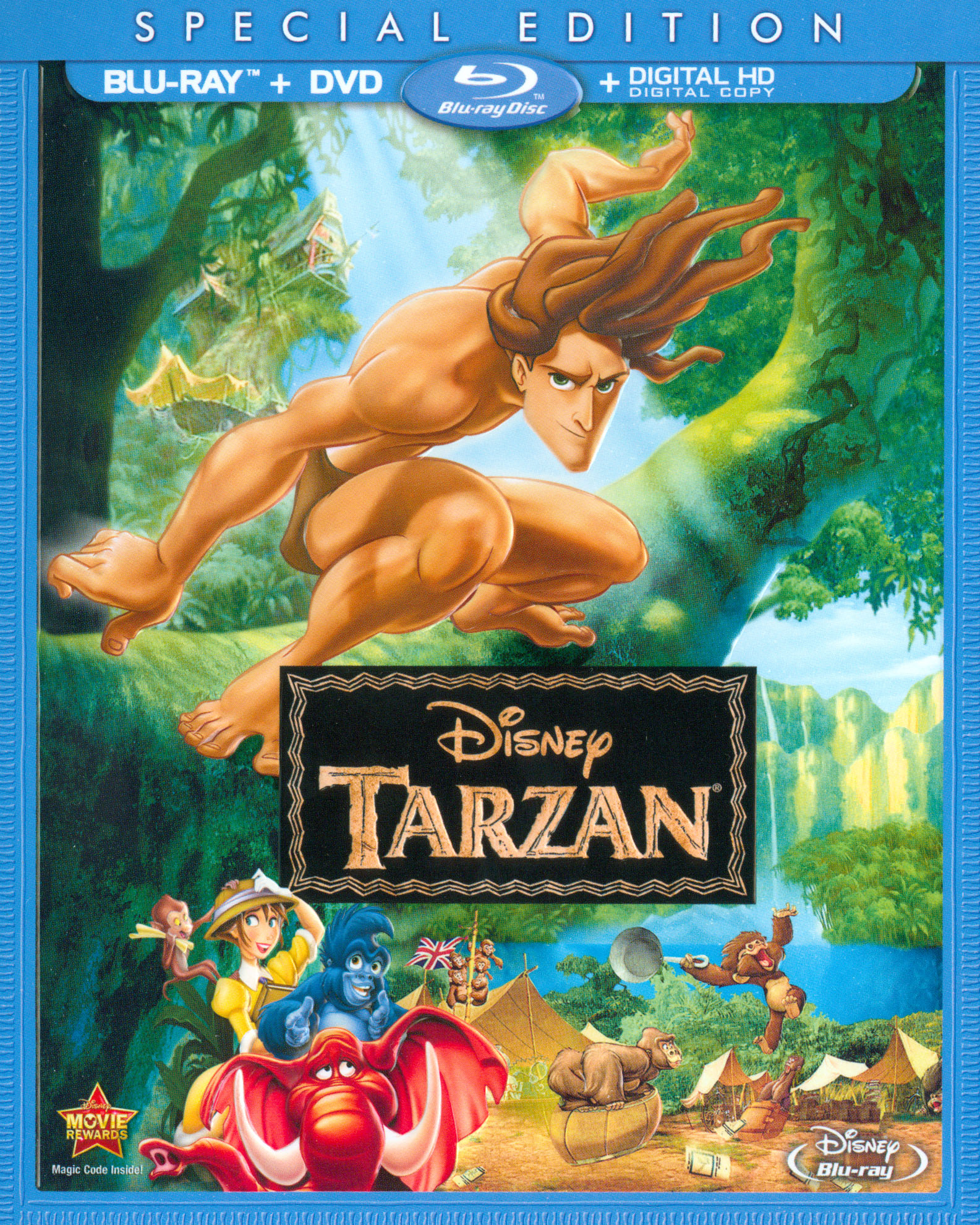 Tarzan [2 Discs] [Includes Digital Copy] [Blu-ray/DVD] [1999] - Best Buy