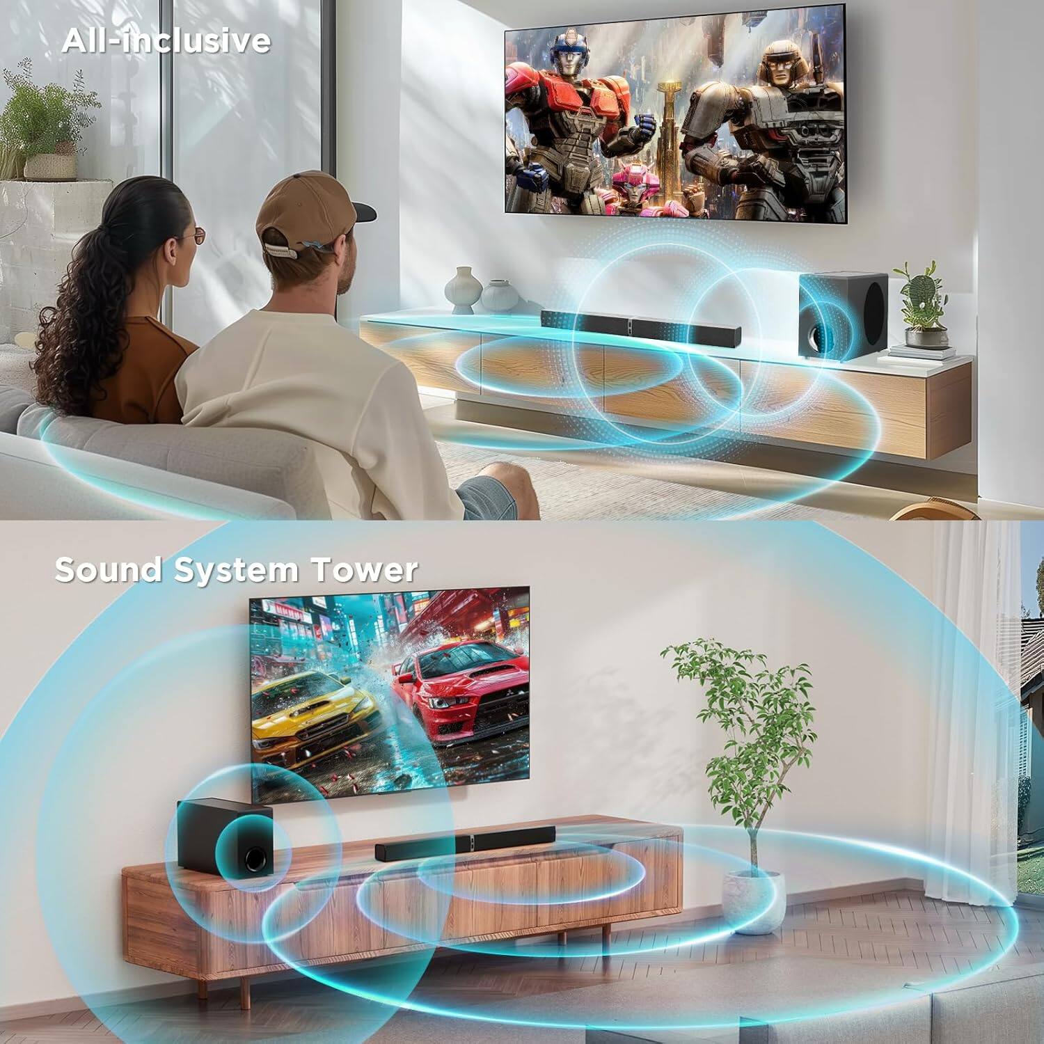 All-Inclusive Sound System Tower