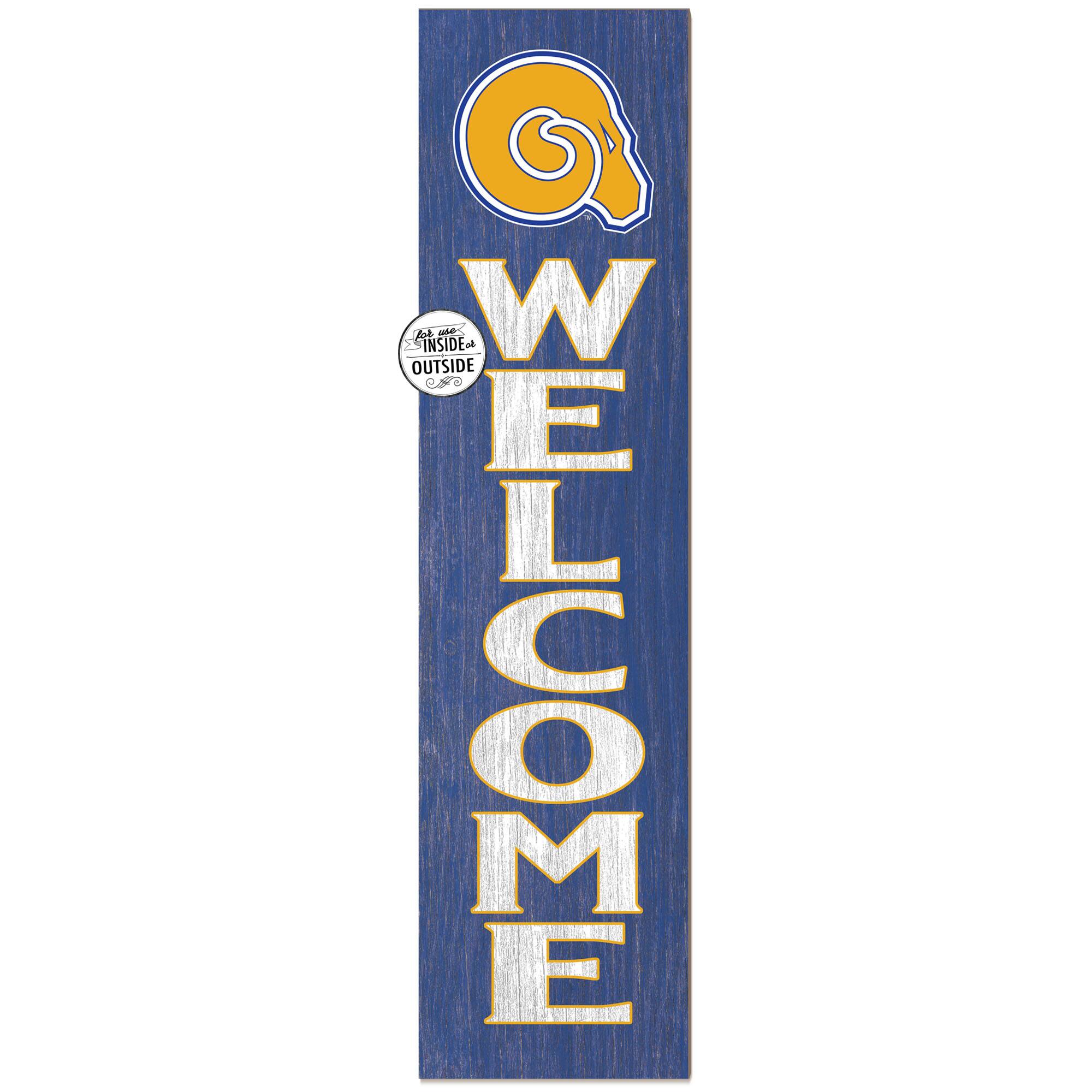 Albany State Golden Rams 12'' x 48'' Welcome Outdoor Leaner