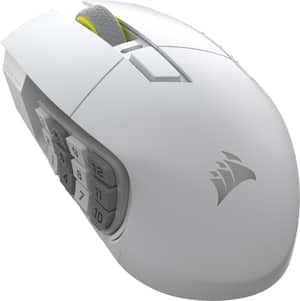 CORSAIR - Scimitar Elite Wireless SE Gaming Mouse with 16 Programmable Buttons - Wireless - White