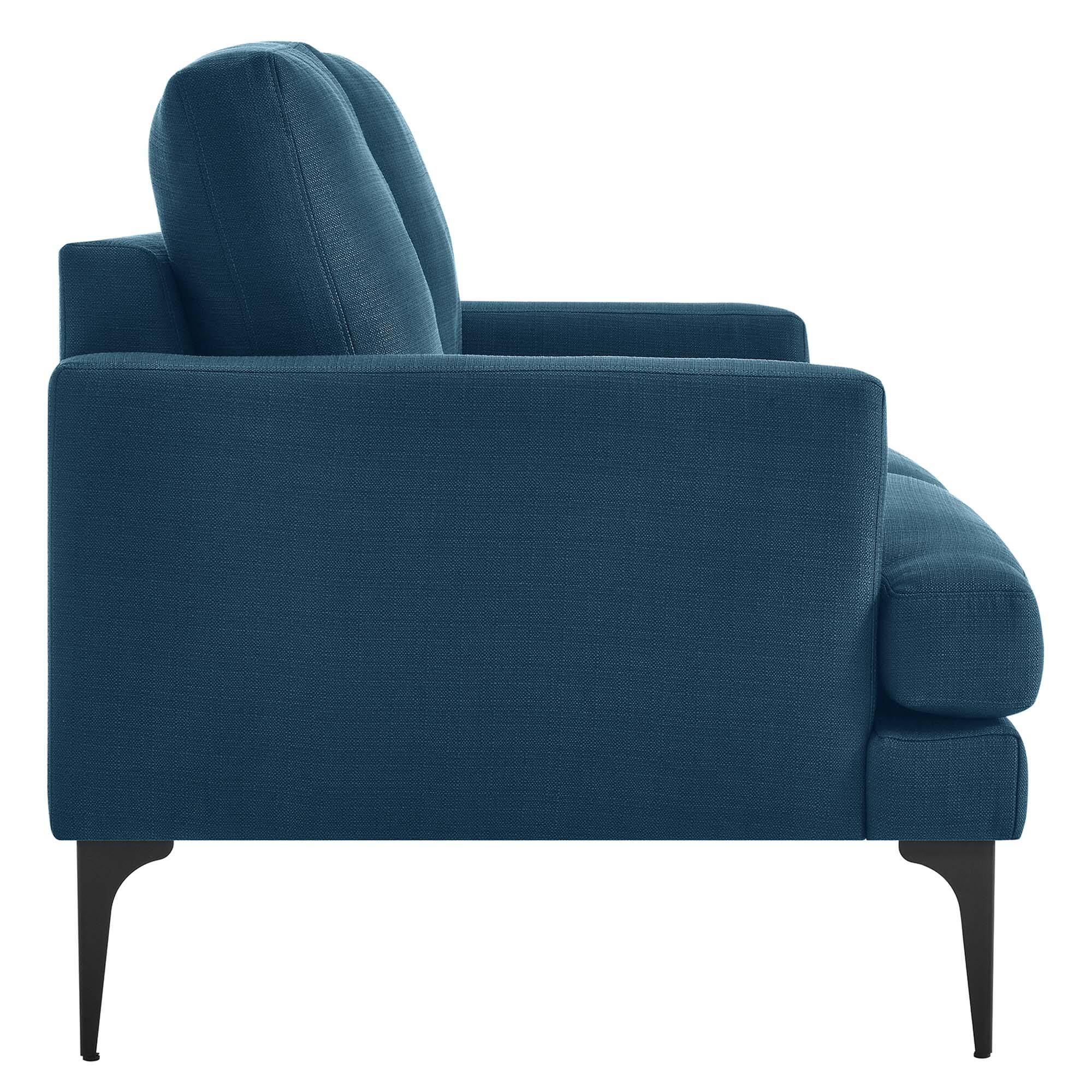Alt View 1. Modway - Evermore Upholstered Fabric Loveseat by Modway - Azure.
