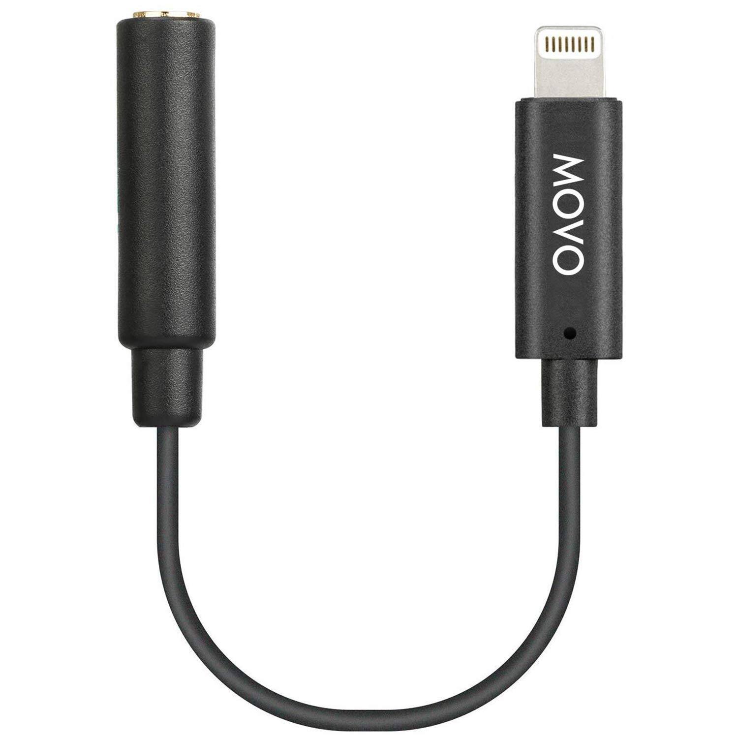 Front. MOVO - Movo IMA-2 Headphone Adapter - 3.5mm TRS to Lightning - Compatible with iPhone and iPad.