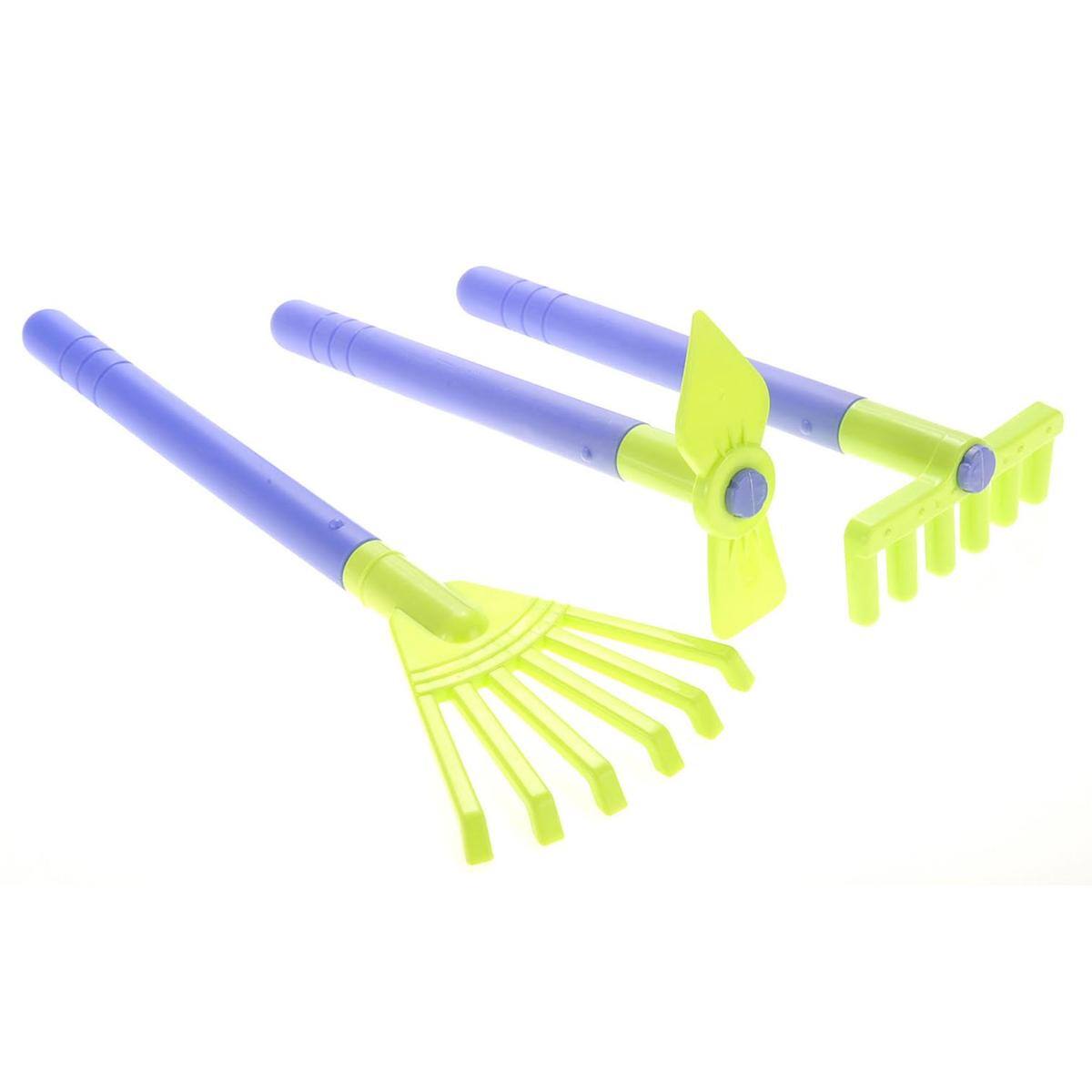 Angle. JuzToys - STEM Kids Gardening Set, Pretend Play for Toddlers 3-5 with Wheelbarrow Plant Pots, Shovel, Rake, Watering Can - Multi.