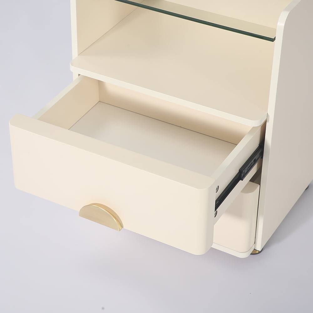 Alt View 1. Kadyn - Kadyn End Table, Side Table Slim Chair Side Table, No Assembly Required, Bedside Table for Living Room Bedroom - Beige.