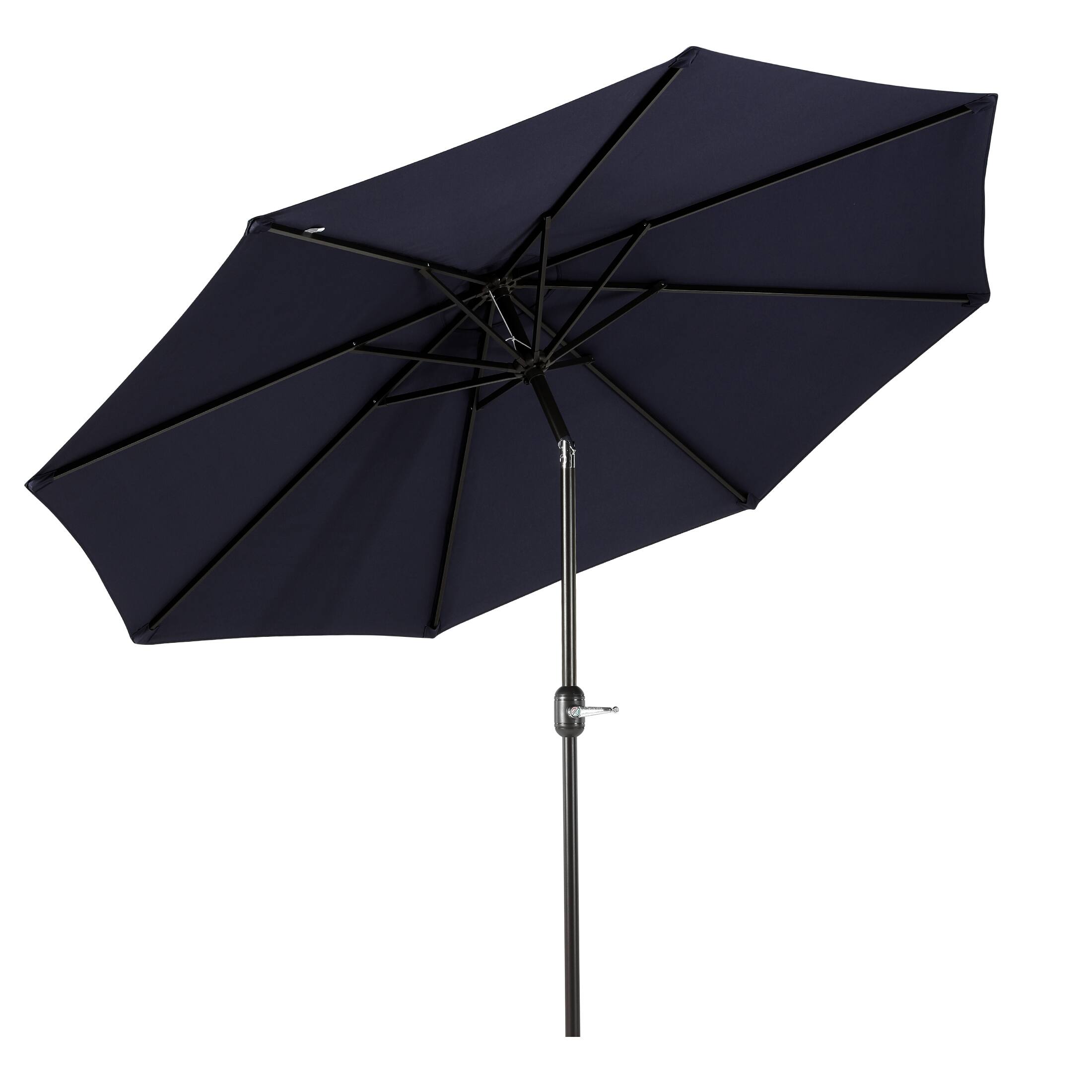 Back. WestinTrends - WestinTrends Paolo 9 ft. Patio Table Umbrella with tilt and crank features - Navy Blue.