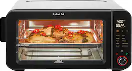 Instant Pot - 6-Slice InstantHeat 10-in-1 Air Fryer Toaster Oven, Air Fry, Roast, Bake, Broil, Make Pizza, 14.5QT - Black