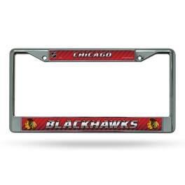 Rico Industries - Chicago Blackhawks NHL Chrome Metal License Plate Frame - Multi