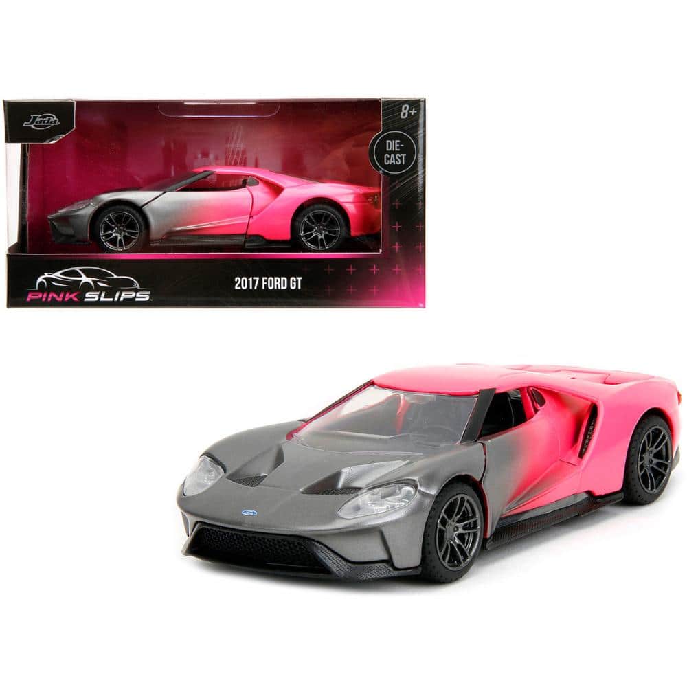 Jada - 2017 Ford GT "Pink Slips" Series 1/32 - Gray Metallic and Pink Gradient