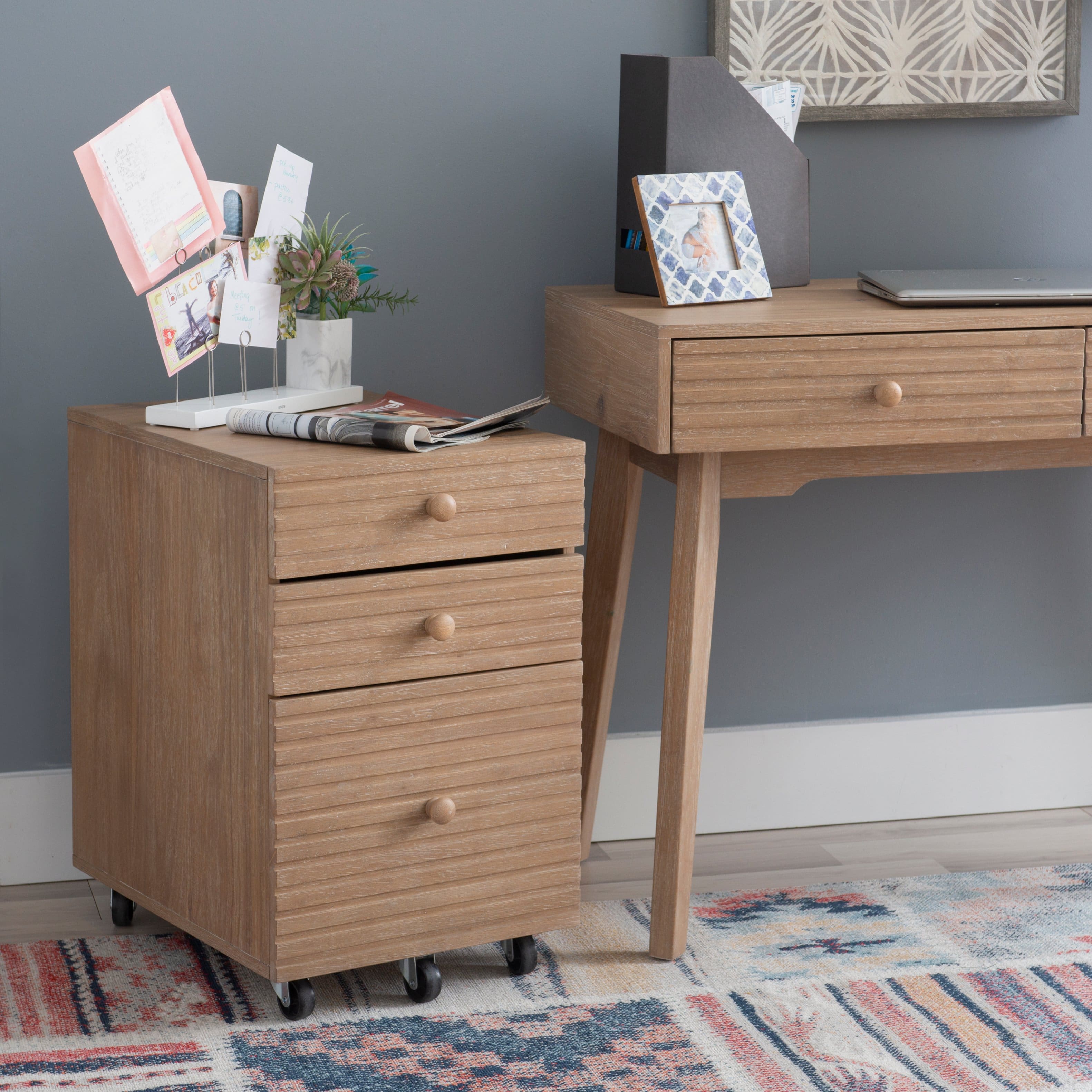 Alt View 20. Linon Home Décor - Rosita Three-Drawer File Cabinet - Natural.